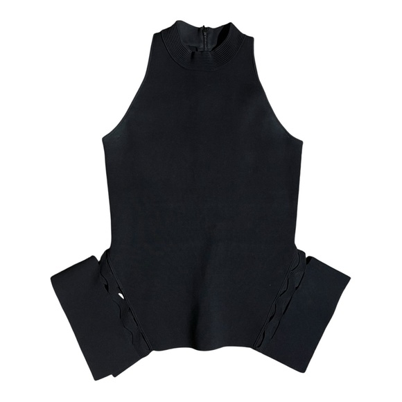 Roland Mouret Black Halterneck Sleeveless Top - Picture 2 of 6
